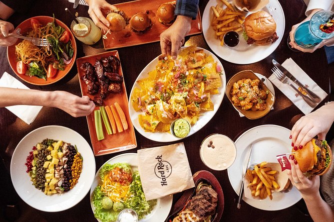 Hard Rock Cafe Piccadilly Circus with Set Menu for Lunch or Dinner - What happens from arrival to dessert