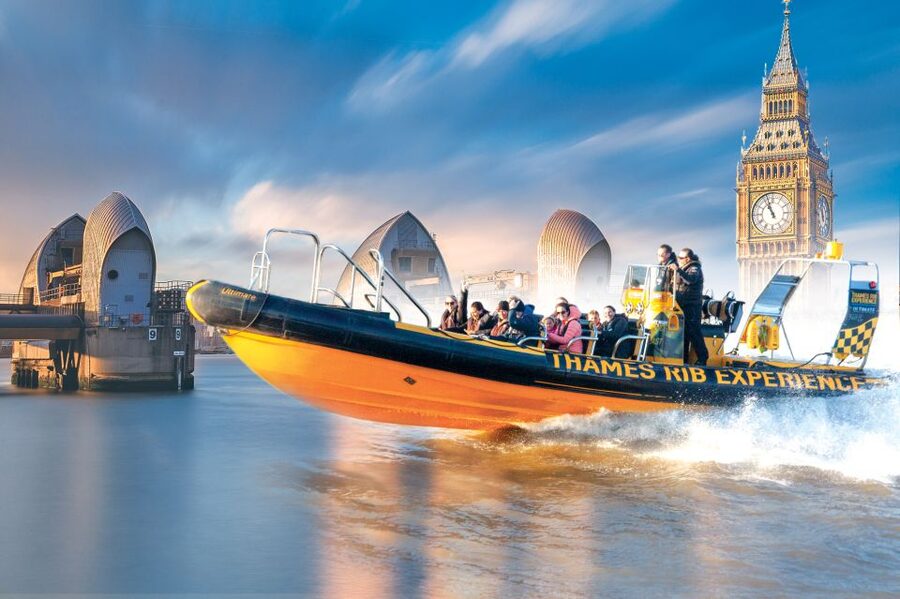 London: 70-Minute Thames Barrier Speedboat Tour - The Tower of London and Tower Bridge set up the thrill ride