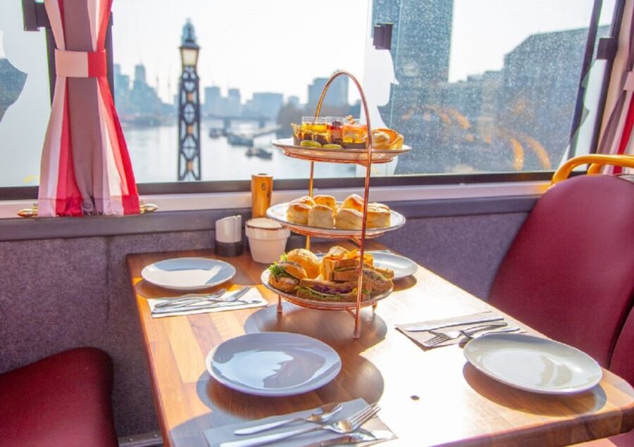 London: Afternoon Tea Bus with a Glass of Prosecco - Tea and London landmarks on the same 90-minute ride