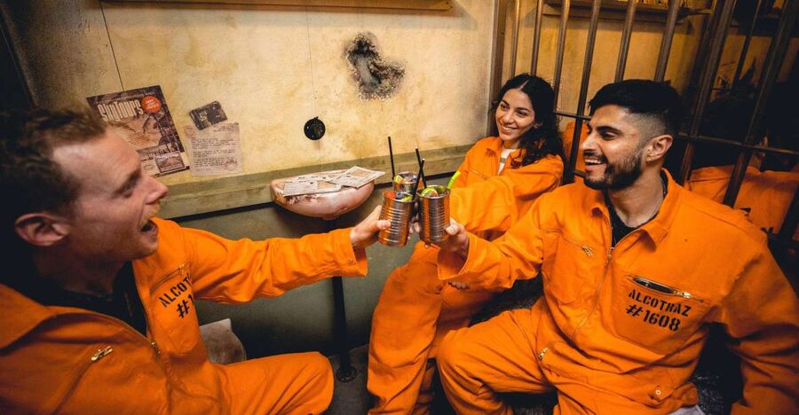 London: Alcotraz Immersive Prison Cocktail Experience Ticket - Four cocktails from your supplied liquor