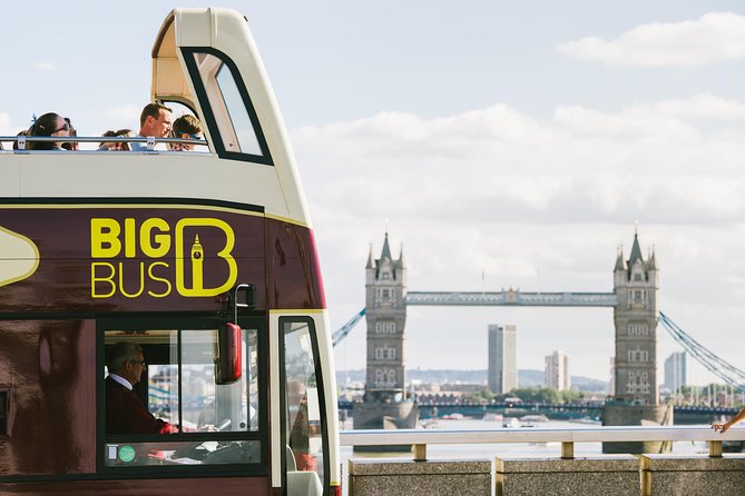 London Big Bus Hop-On Hop-Off Tour with Optional River Cruise - The British Museum and northern route