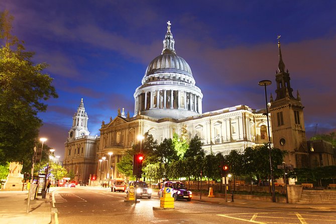 London by Night Sightseeing Open Top Bus Tour with Live Guide - St. Paul’s Cathedral and the City