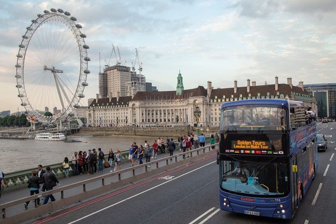 London by Night Sightseeing Open Top Bus Tour with Live Guide - Claiming an upper-deck seat