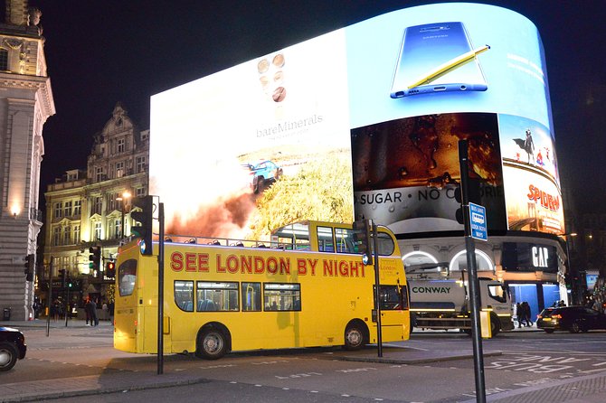 London by Night Sightseeing Tour - Open Top Bus - Tower Bridge, the Thames, and the London Eye