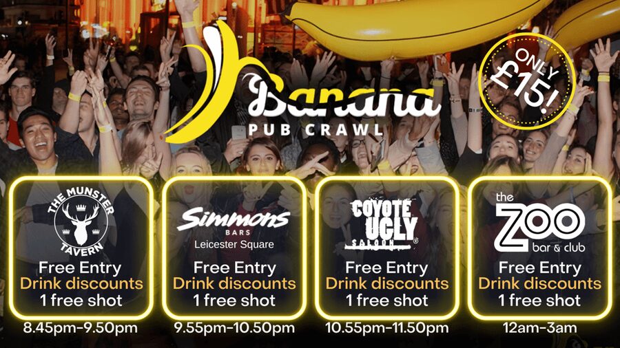 London : Central London Bar Crawl with discounts on drinks - The first local bar: an easy way to meet people
