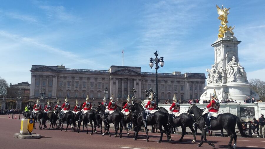 London: Changing of the Guard Walking Tour - Marching beside the Guards