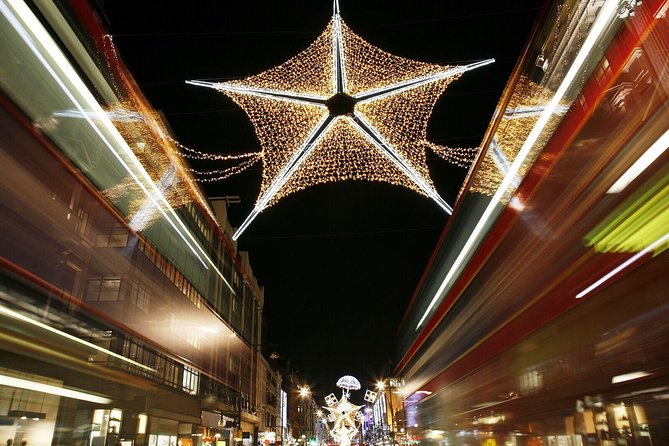 London Christmas Lights Tour by Vintage Double-Decker Bus - Piccadilly Circus and the West End lights
