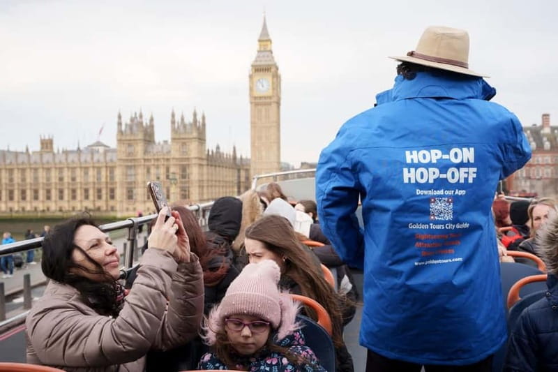 London: Golden Tours Gray Line Hop-on Hop-off Bus Tour - Two walking tours add human detail