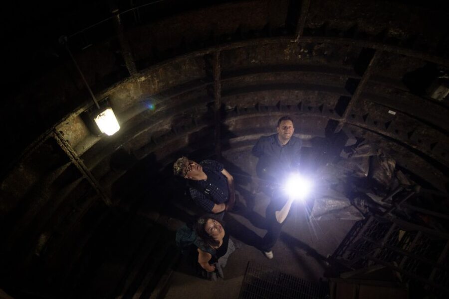 London: Hidden Baker Street Tube Station Tour - Old lift shafts and the mechanics of movement