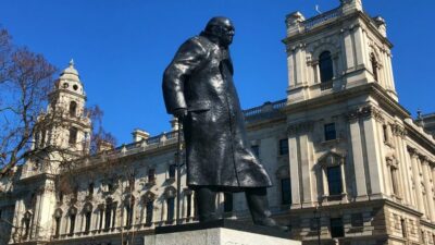 London in WW2 and Churchill War Rooms Entrance