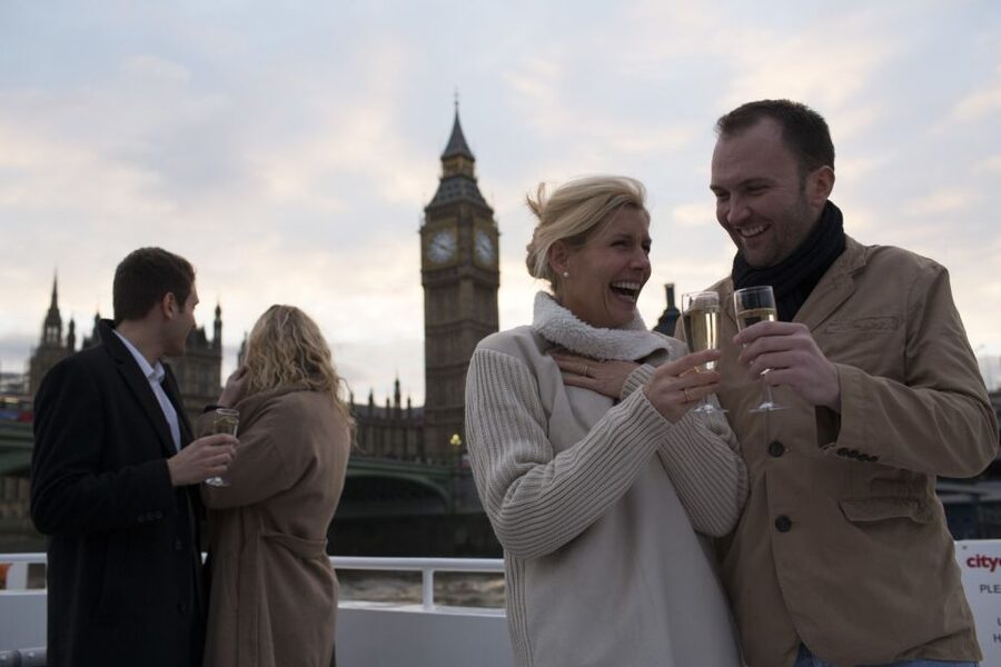 London: River Thames Evening Cruise with Bubbly and Canapés - Tower Bridge, the Tower, and the eastern riverfront