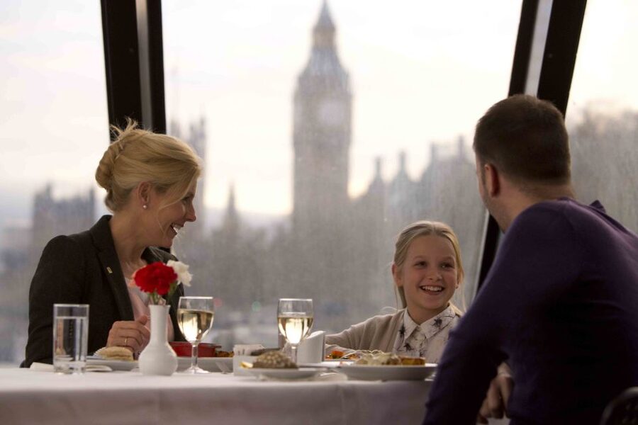 London River Thames Lunch Cruise - Lunch with a London skyline outside the window