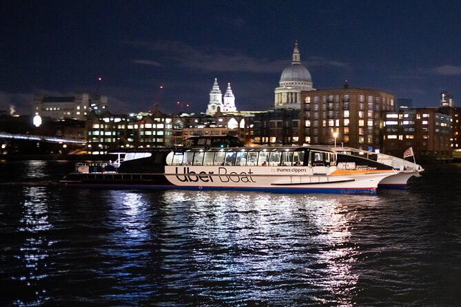 London Roundtrip Thames Cruise Uber Boat by Thames Clippers - Indoor comfort and outdoor views