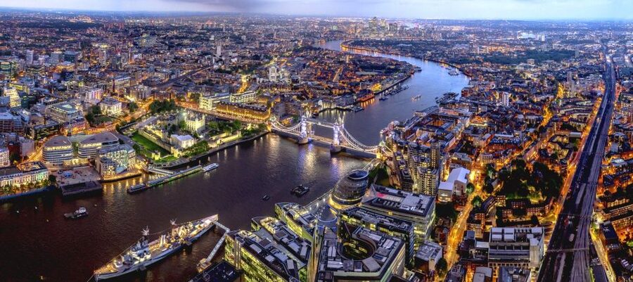 London: The View from The Shard - Rising through The Shard’s glass structure