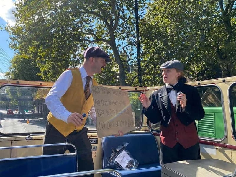 London Vintage Bus Tour: Live Comedy Sightseeing Show - The guides make or break the experience
