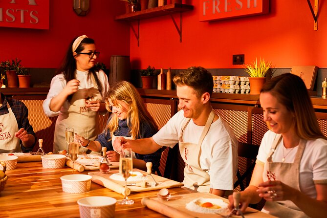 Pasta Making with Unlimited Prosecco in London's West End - Wheelchair access and practical details