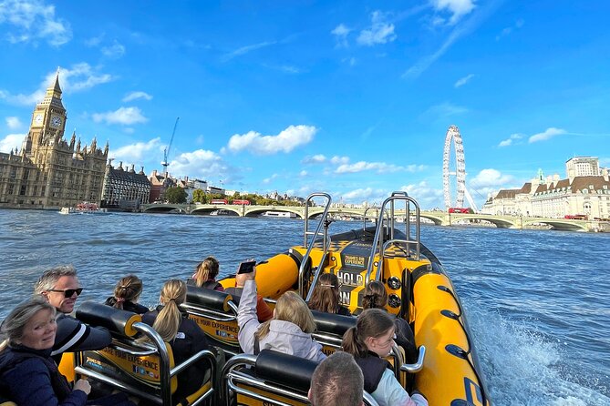 PRIVATE HIRE 45 min Speedboat Tour - Embankment/Westminster Pier - The high-speed section and 007-style fun