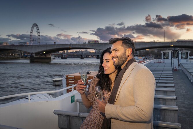 River Thames Evening Cruise with Sparkling wine and Canapés - The welcome drink and canapé service