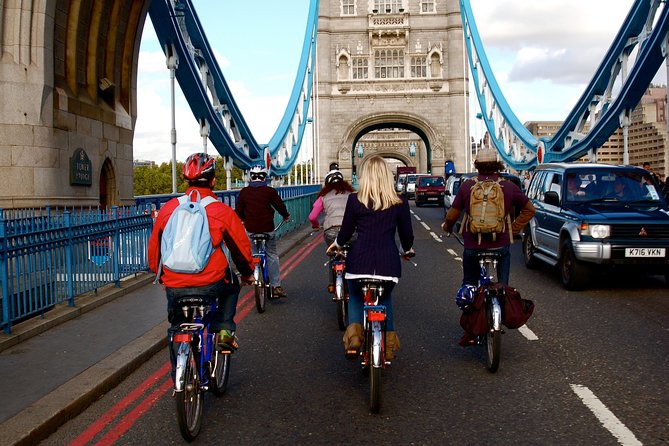 Secrets of London Bike Tour: Thames, Tower Bridge, and Market - Tower Bridge delivers the big moment