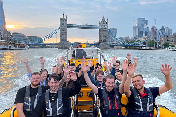 Speedboat 'Tower RIB Blast' from Tower Millennium Pier - 20 minutes - When the RIB opens up toward Canary Wharf