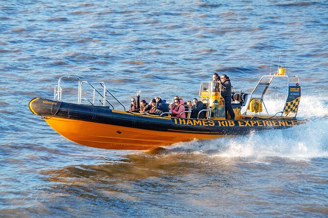 Speedboat 'Ultimate Tower Blast' from Tower Millennium Pier - 40 minutes - Canary Wharf, the Thames Barrier, and the ride back