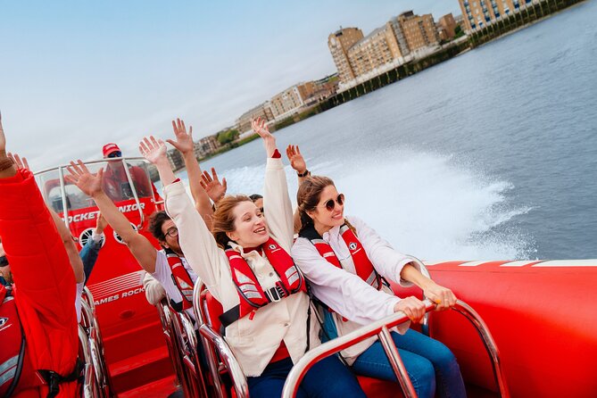 Thames High-Speed Zone Speedboat in London - Greenwich, the Cutty Sark, and the Old Royal Naval College
