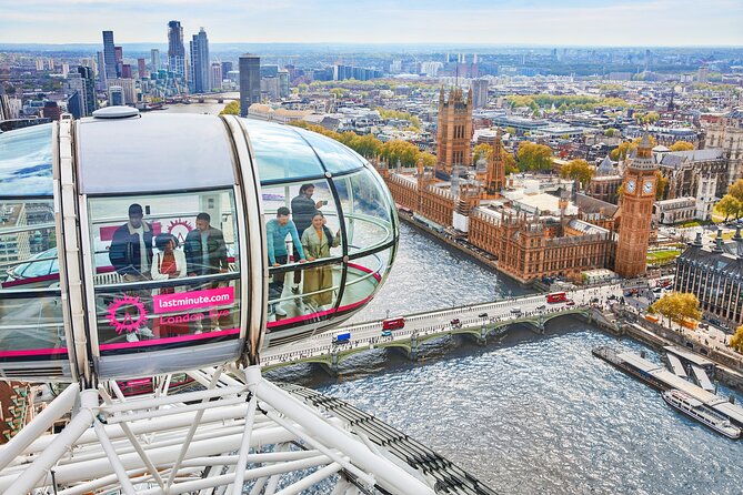 The London Eye Entry Ticket - What you see during the 135-metre rotation