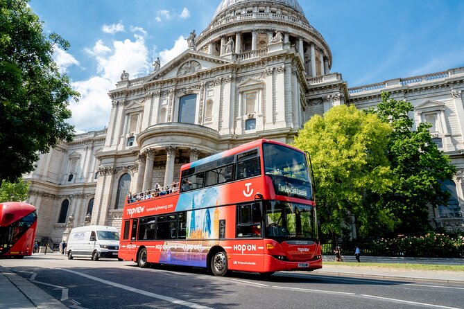 TopView® 24 Hr Hop on Hop off Bus Tour with River Cruise & Walks - What this London package actually gives you
