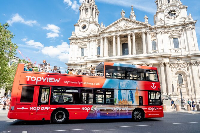 TopView® 48 Hr Hop on Hop off Bus Tour with River Cruise & Walks - The Landmarks Tour from Marble Arch to the Tower