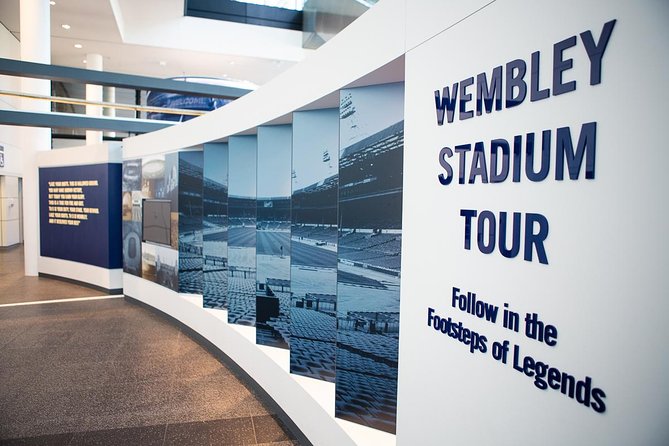 Tour of Wembley Stadium in London - From the entrance to the Players’ Tunnel